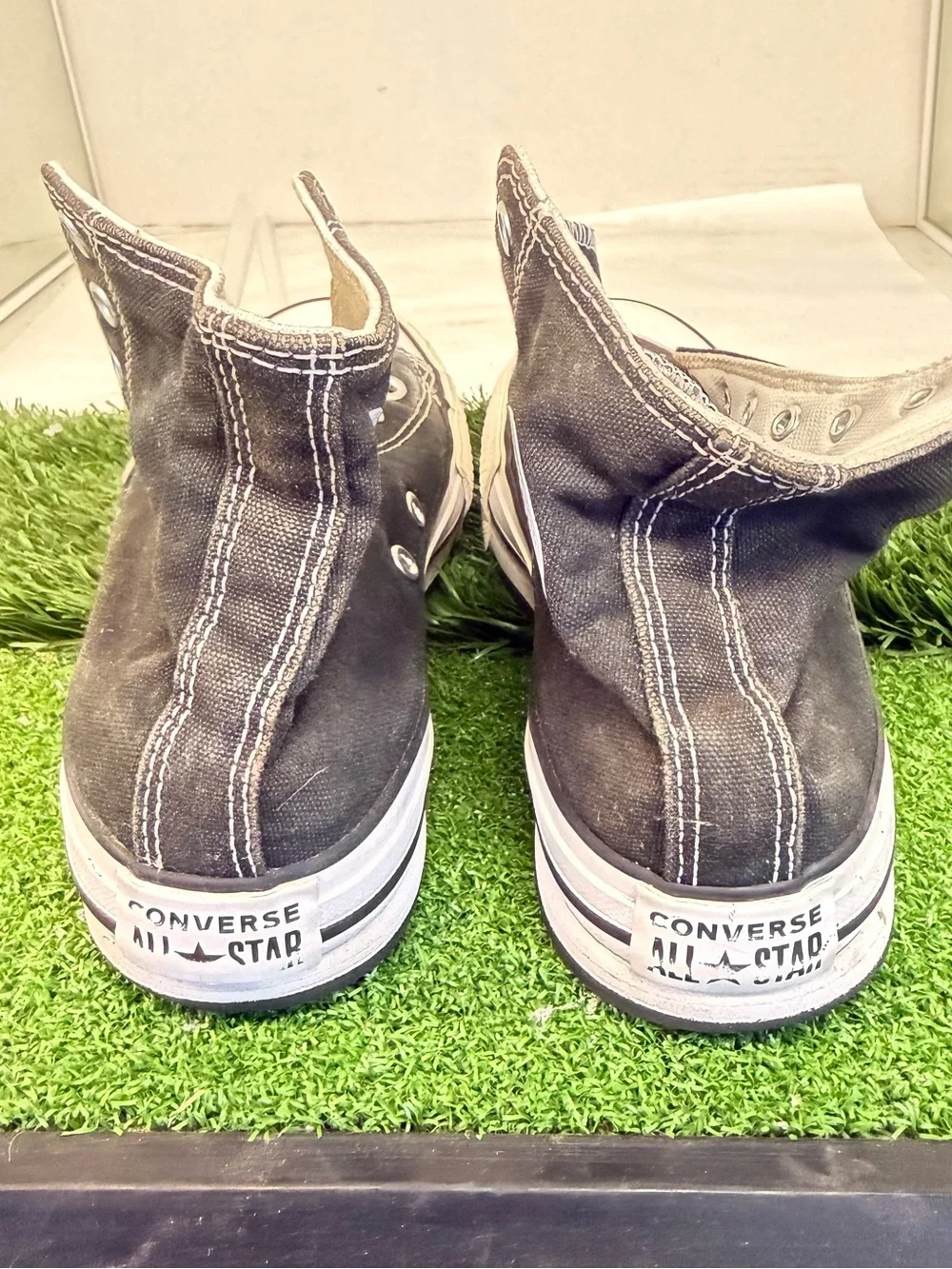 Converse High Top Sneakers - Black with White Trim